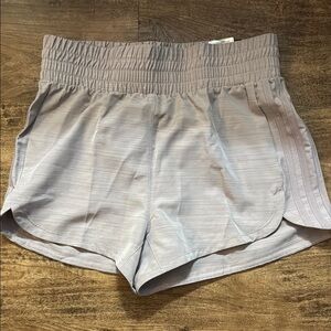 Women's Gray Athletic Shorts new size small Lavender color